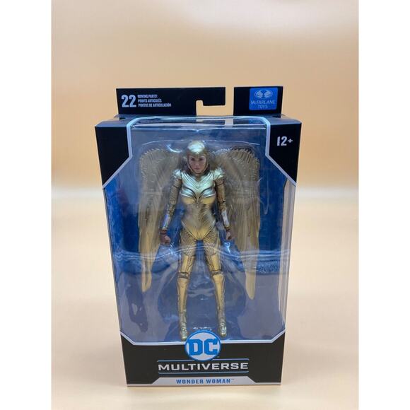 DC Comics Wonder Woman 1984 Gold Armor 7" Action Figure with Wings & Stand - Picture 1 of 5